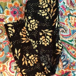 Brand New TC Lularoe Floral Leggings